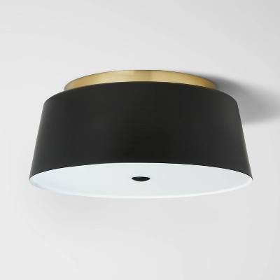 Semi Flushmount Ceiling Light Black Gold Pillowfort Target - Black And Gold Flush Mount Ceiling Light