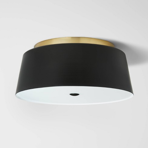Semi Flushmount Ceiling Light Black Gold Pillowfort Target - Images Of Semi Flush Ceiling Lights