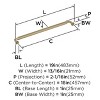 Amerock Collet Appliance Pull for Large Panels and Oversized Cabinets - 3 of 4