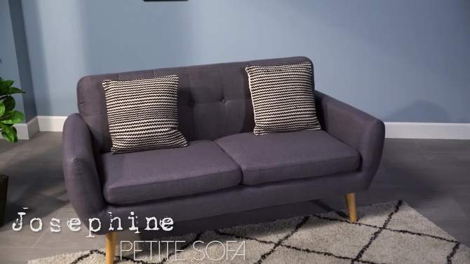 Josephine Mid-Century Modern Petite Sofa - Christopher Knight Home, 2 of 14, play video