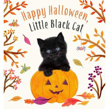 Happy Halloween, Little Black Cat - (Baby Animal Tales) by  Amanda Wood (Board Book)