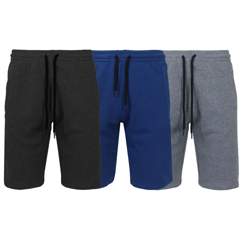Galaxy By Harvic Men's Classic Jogger Lounge Shorts, 3 of 4