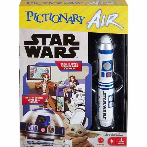 Pictionary Air Star Wars Family Drawing Game With R2-d2 Light Pen And Two  Levels Of Clues​​ : Target