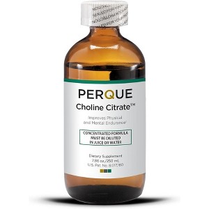 Perque Choline Citrate Liquid Supplement – Enhances Magnesium Absorption, Energy & Endurance – 7.86 oz - 1 of 4