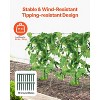 VEVOR Cucumber Trellis for Climbing Plants, 35" x 55" Foldable Cucumber Trellis Set with Plant Clips, Metal Garden Trellis for Raised Bed - 4 of 4