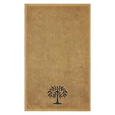 Black Willow Tree Tan Hand Towel Set of 2 16x26 VHC Brands