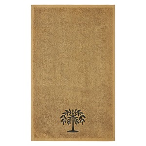 Black Willow Tree Tan Hand Towel Set of 2 16x26 VHC Brands - 1 of 4