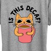 Women's - Instant Message - Is This Decaf Cat Short Sleeve Graphic T-Shirt - 2 of 4