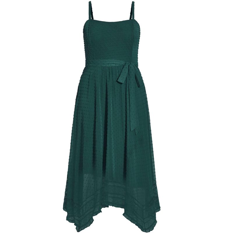 Women's Plus Size Flirty Nature Dress - jade | CITY CHIC, 4 of 7