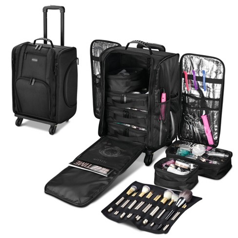 Byootique Rolling Makeup Train Case with Independent Travel Toiletry Bags Nylon - image 1 of 4