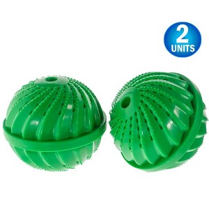 5 Star Super Deals 2 Eco Friendly Washing Cermaic Balls - All Natural, Checmical Free, Fragrance Free Laundry Detergent Alternative - Reusable - GREEN - 1 of 4