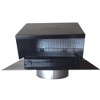 Builder's Best Galvanized Steel Roof Vent Cap, Damper & Removable Screen, 6" Diameter Collar, Powder Coated Finish & Pre-Drilled Holes for Mounting - 3 of 3