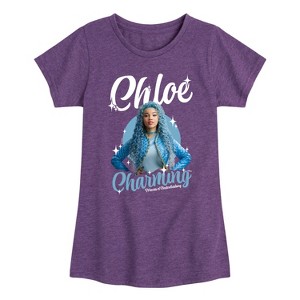 Girls' - Descendants - Chloe Charming Princess Of Cinderellasburg Fitted Short Sleeve Graphic T-Shirt - 1 of 4