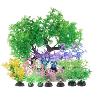 Unique Bargains Aquarium Plants Decor Fish Tank Plant Artificial Aquarium Plants 15 Pcs - 1 of 4