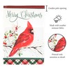 Magnolia Garden Merry Christmas Cardinal Holly Branch 13 x 18 Inch Polyester Garden Flag - 2 of 2