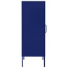 VidaXL Storage Cabinet Navy Blue 16.7"x13.8"x40" Steel - 4 of 4