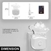 DORESshop 0.5W Plug-in Stegosaurus Night Light, Acrylic Design, 3000K+RGB, Button Color Control, US Flat Plug - 3 of 4