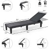 Summit Adventure Set of 2 Black Patio Lounge Chairs - 5-Position Adjustable, Waterproof & Lightweight for Pool/Lawn - 3 of 4