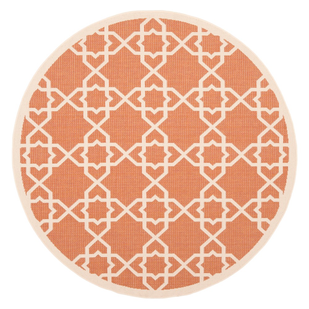  Round Belfast Outdoor Rug Terracotta/Beige