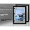 Americanflat 8x10 Floating Picture Frame in Black with Polished Glass and Hanging Hardware Included - 3 of 4