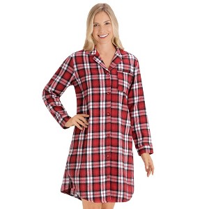 Collections Etc Classic Plaid Nightshirt - 1 of 4