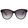 Saint Laurent MONOGRAM SL M107 002 Womens Round Sunglasses Black 55mm - 2 of 3