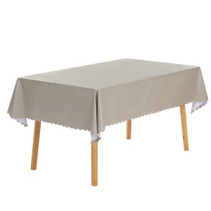 Unique Bargains Rectangle Oil-Proof Spill-Proof Water Resistance PVC Table Cover 1 Pc - 1 of 4