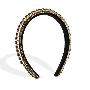 Unique Bargains Women's Daily Wear Rhinestone Headband 1 Pc - 1 of 4