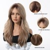 Jessie's Wig Long Straight Ash Blonde Wig for Women with Curtain Bangs Natural Synthetic Hair Wigs for Daily Party Use 20 Inch - 2 of 4