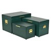 Cheung's Sable Set of 3 Trunks with Gold Handles - Green - 4 of 4