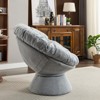 Maggift Patio Accent Chairs, Oversized Swivel Decorative Chair for Living Room, Bedroom, Gray, 37"*33.07"*31.5" - 3 of 4