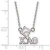 Black Bow Jewelry Sterling Silver Kappa Alpha Theta Greek Life Necklace 18 Inch - 2 of 4