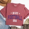 Simply Sage Market Women's In My Football Era - Blue Short Sleeve Garment Dyed Tee - 3 of 4