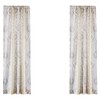 St. Claire Damask Lined Curtain Panel with Rod Pocket - Levtex Home - 2 of 3