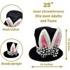 White Rabbit Costume Accessory Set (4pcs) for Tea Party White Rabbit Costume Women, Men, & Kids by 4E's Novelty - 3 of 4