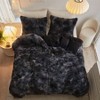 Shaggy Plush Duvet Cover Set, Soft Faux , 3 - Piece Queen - 3 of 4
