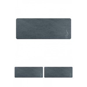 Unique Bargains Modern Waterproof Cushioned Non-Skid Kitchen Mats Set - 1 of 4