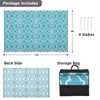 Large Modern Reversible Mats, Plastic Straw Area Rug, Floor Mat for Outdoors, RV, Patio, Backyard, Deck, Picnic, Beach, Trailer, Camping - 3 of 4