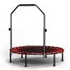 INFURNIC Trampolines 40inch Foldable Fitness Trampoline with Silent Bungee and Adjustable Handle, Black, 40"*40"*44" - 4 of 4