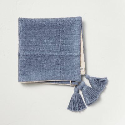 Olivia Gray Erin Cotton Bath Rug Set 32-in x 20-in Slate Blue