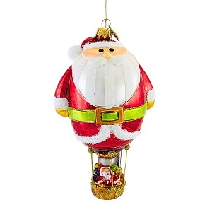Huras Family 7.0 Inch Balloon Santa Christmas Tree Ornament , Ornament  Hot Air Blimp (1PC) - 1 of 3