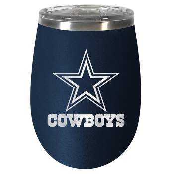 NFL Dallas Cowboys 10oz Team-Colored Wine Tumbler