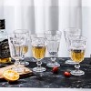 Slickblue Luxurious Pearl Ridge Beverage Goblets - 11.6oz Set of 6, Hand-Blown Glass - 2 of 4
