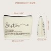 Unique Bargains Women's Birthday Makeup Bag Beige 1 Pc - 4 of 4