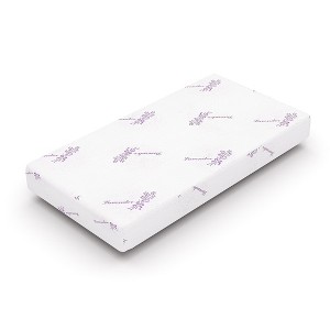 Resenkos Twin Size Memory Foam Mattress in a Box, 3" Lavender-infused AeroFusion Memory Foam, 7" Flex Support Base Foam, Soft Touch,  10�� - 1 of 4
