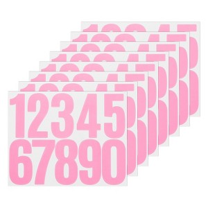 Unique Bargains Vinyl Self-Adhesive Mailbox Number Stickers 10 Sheets - 1 of 4