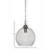 Toltec Lighting Kimbro 1 - Light Pendant in  Brushed Nickel with 11.75" Smoke Bubble Shade - 2 of 2