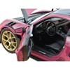 2022 Porsche 911 GT3 RS Weissach Pack Ruby Star Red with Carbon Top and Hood Stripes 1/18 Diecast Model Car by Norev - 3 of 4