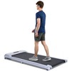 HFYee Walking Pad 260 LB Capacity with LED Display and 2.5 HP Silent Motor, 2-in-1 Design Under Desk Treadmill for Home, Silver - 3 of 4