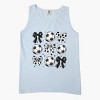 Simply Sage Market Soccer Ball Bows Garment Dyed Tank - 3 of 3